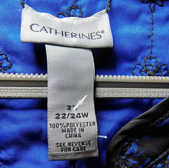 Catherines Reversible Lightweight Quilted Jacket 2X 22/24W - Picture 9 of 11